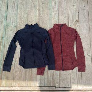 Black and Red Zip-Up Jackets